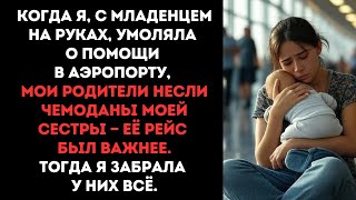 видео: Когда я, с младенцем на руках, умоляла о помощи в аэропорту, мои родители несли чемоданы моей сестры картинка: Когда я, с младенцем на руках, умоляла о помощи в аэропорту, мои родители несли чемоданы моей сестры