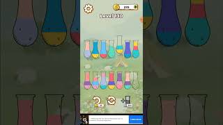 how to complete fast Advanced 130 Level drink sort master game 2022 screenshot 4