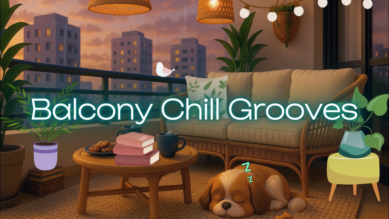 Balcony Chill Grooves ☕️ | Smooth Beats for Study Focus & Relaxation