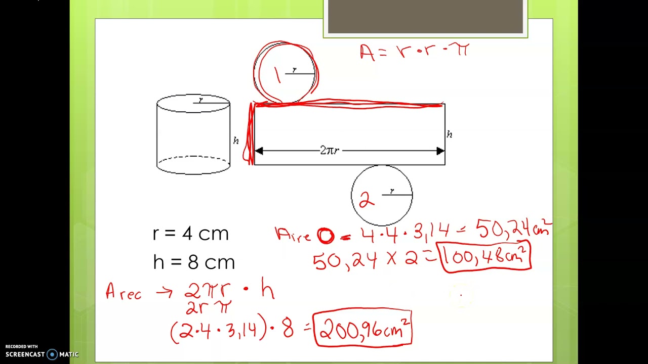 Comment Calculer L Aire D Un Cylindre
