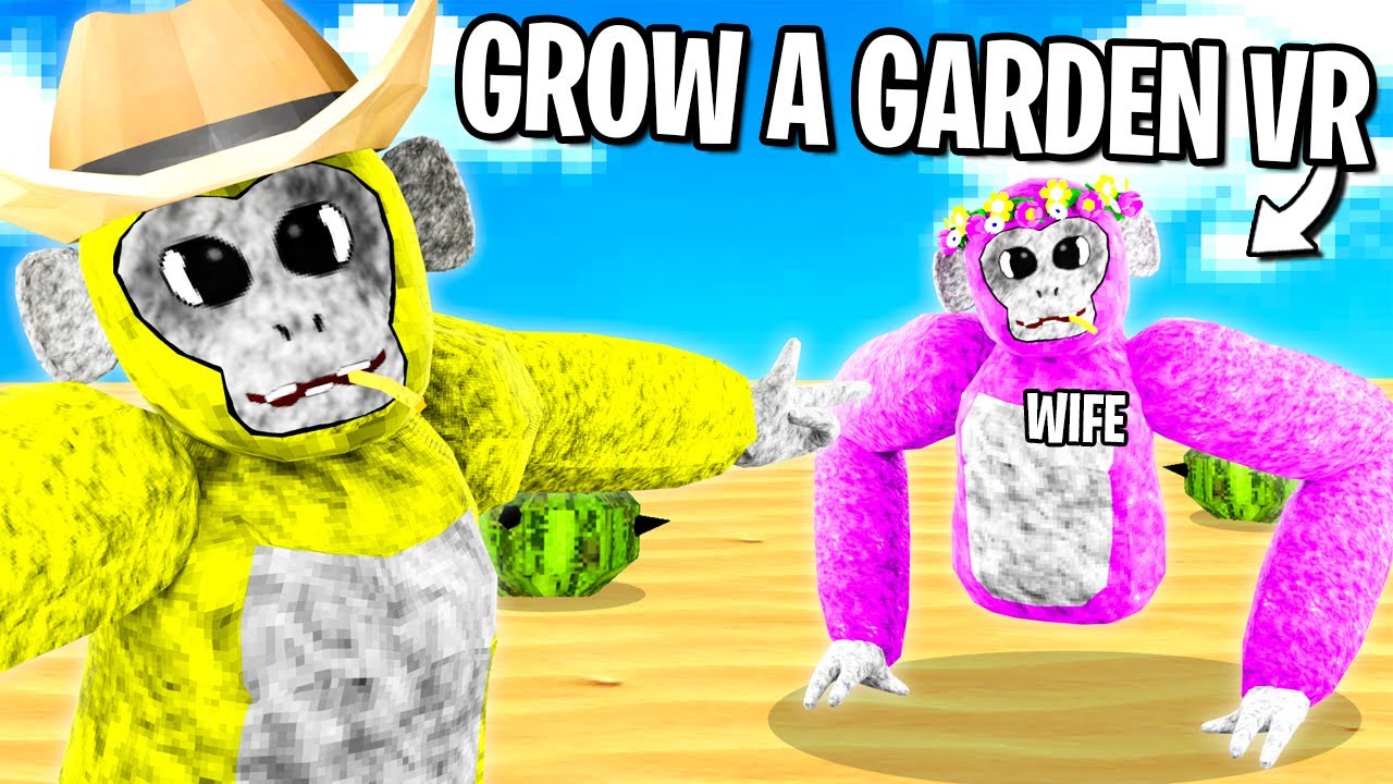 Playing Grow a Garden VR NEW DESERT EVENT With my WIFE!