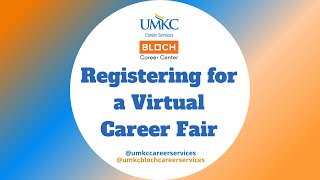 Registering for a Virtual Career Fair