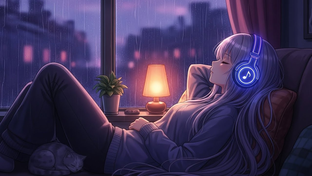 Rainy Night LoFi 🌙 Study & Relax Beats for Focus, Work & Calm | Deep ...