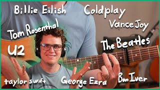 Play 10 GREAT songs with 4 EASY Chords [EASY]