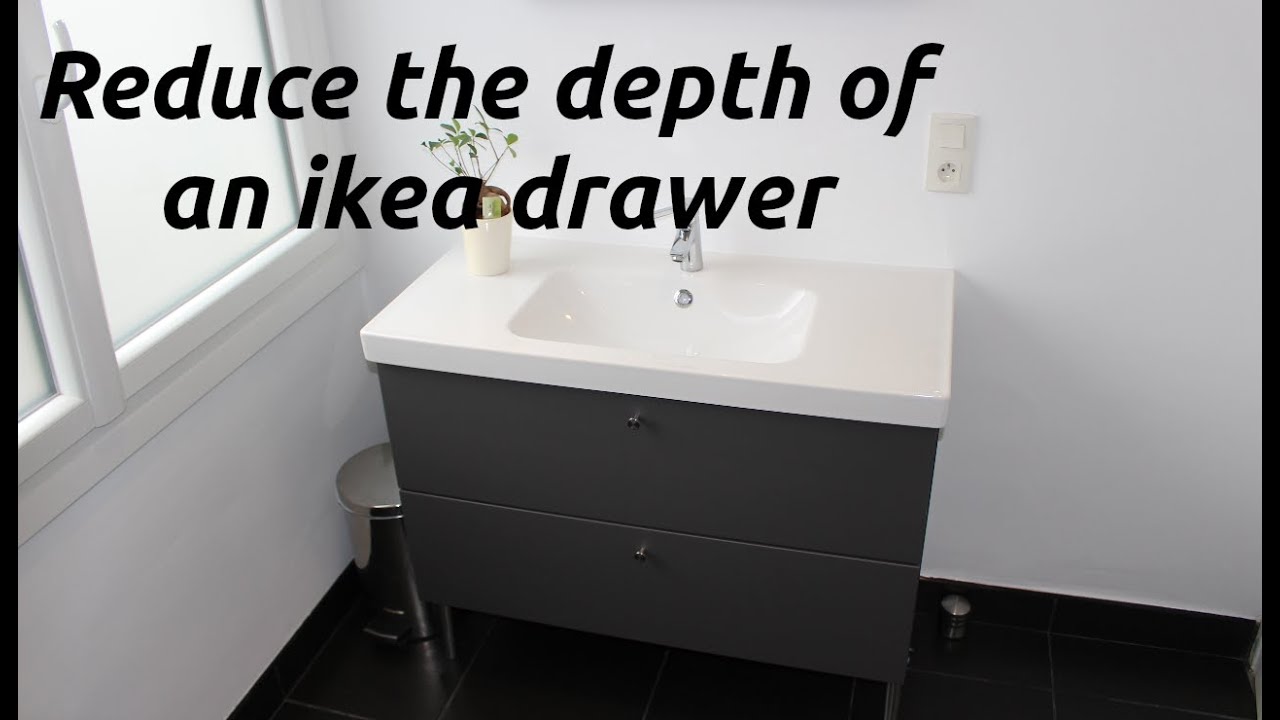 Reduce the depth of an ikea drawer YouTube