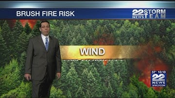 Red flag warnings were in effect for high fire danger across western Massachusetts Thursday