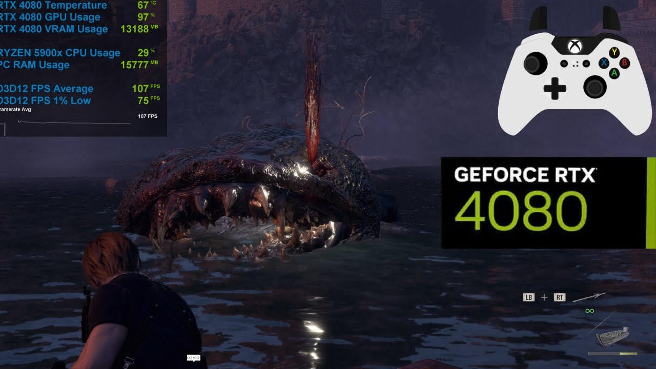 resident-evil-4-remake-lake-creature-boss-fight-re4-campaign-part-9