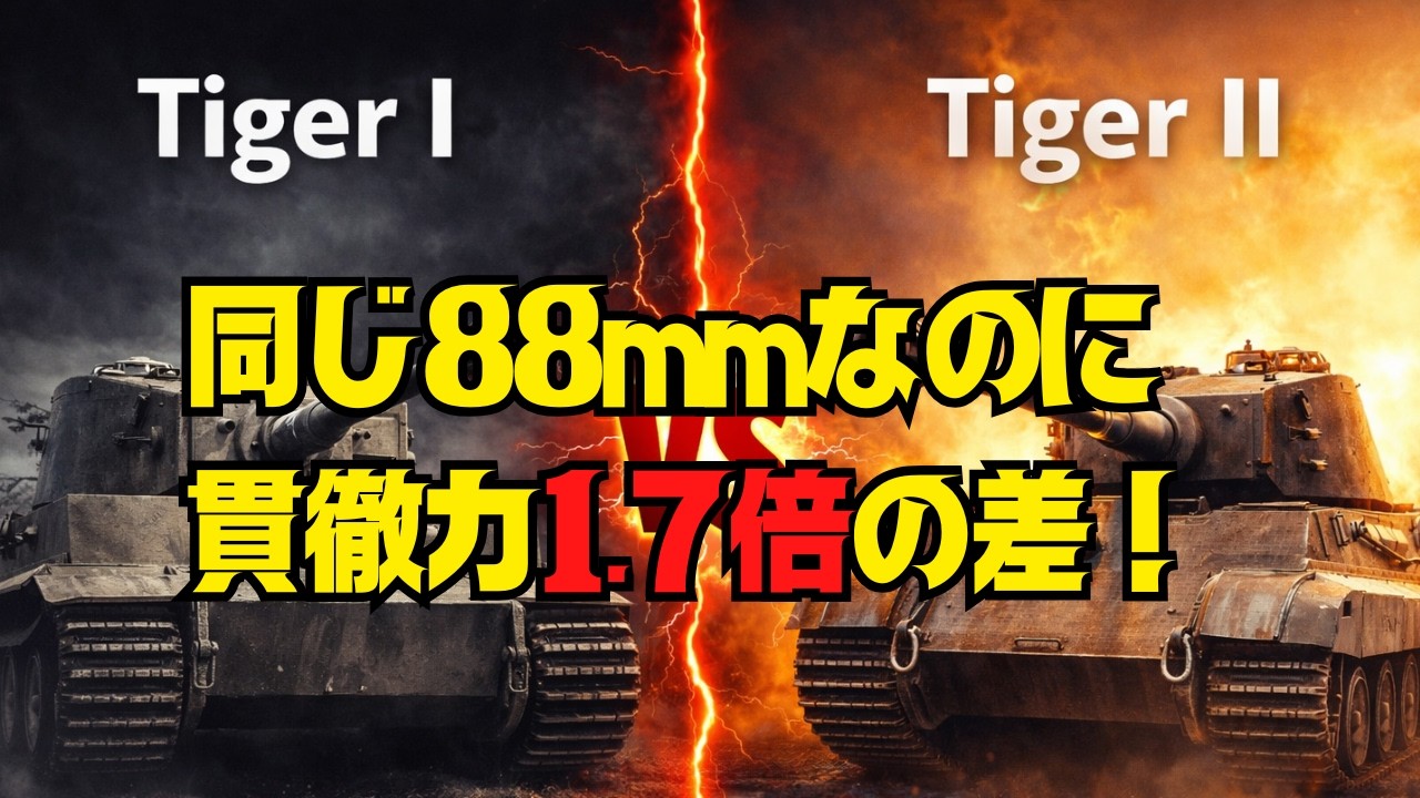 【なぜ88mm砲は最強だったのか 】 砲身長と初速の物理学