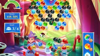 Bubble Witch 2 Saga Level 2045 with no booster & 2 bubbles left