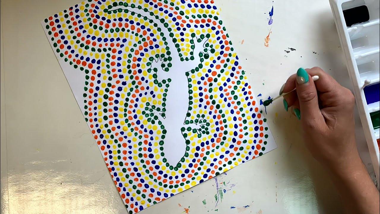 Australian Aboriginal Animal Dot Art 
