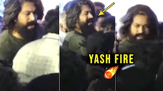 Rocking Star Yash Felt Uncomfortable Mobbed By Fans | KGF Chapter 2 Tirupati Press Meet | Filmylooks