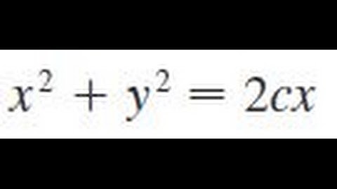 x^2 + y^2 = 2cx Find a polar equation for the curve represented by the given Cartesian equation.