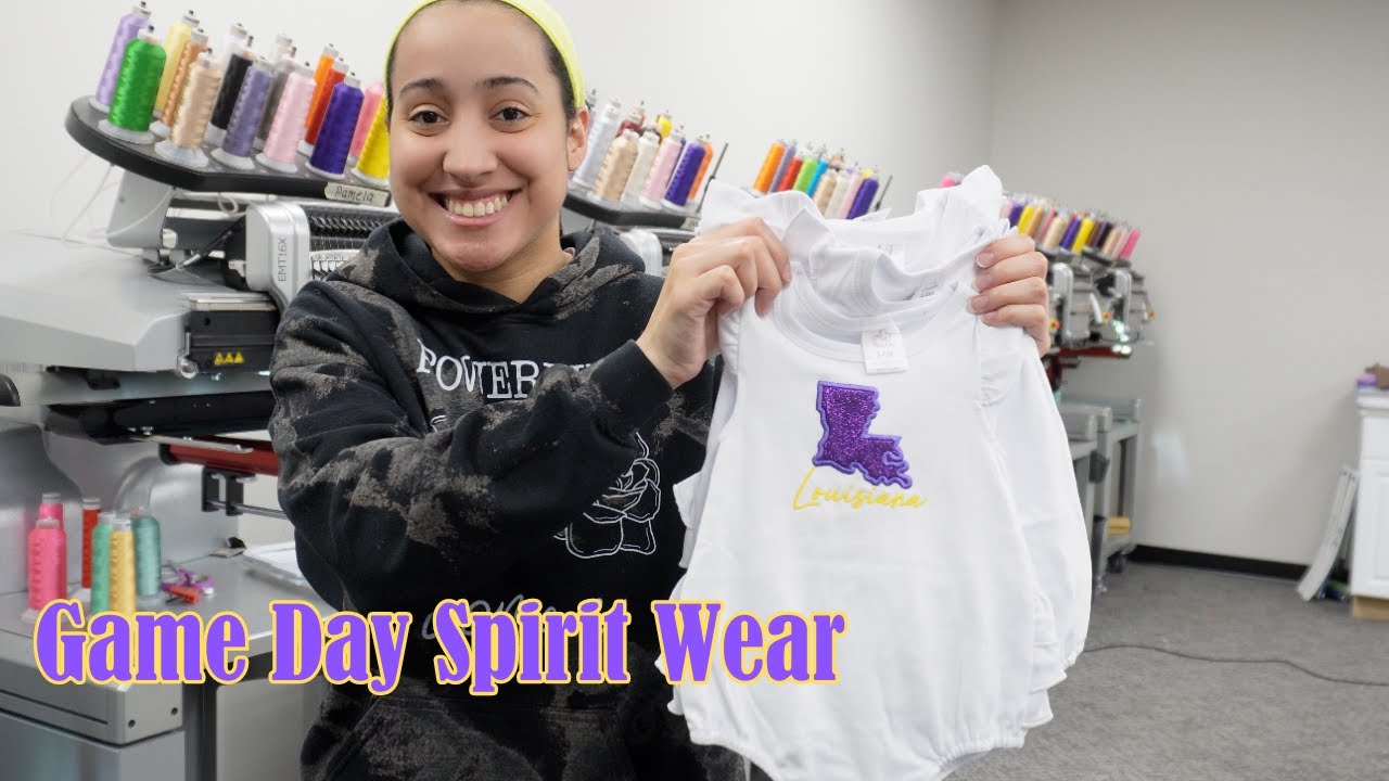 Making Baby Game Day Spirit Wear | Embroidery Small Business