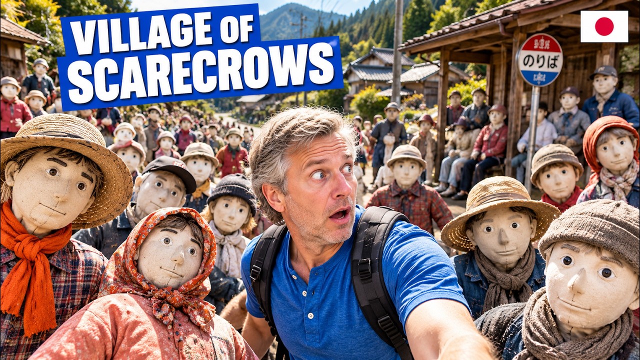 This Japanese Village Replaced Its People With Scarecrows - YouTube