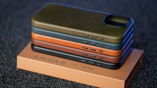 Best iPhone 15 Pro Max Leather cases by Andar - The Aspen