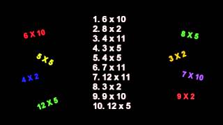 Listen and Practise Times Tables - Test 2