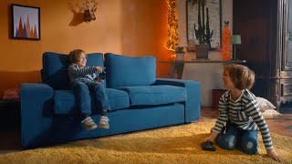 Ekranlardan gözlerini ayırmayan çocukları fiziksel aktiviteye zorlayan kanepe Resimi