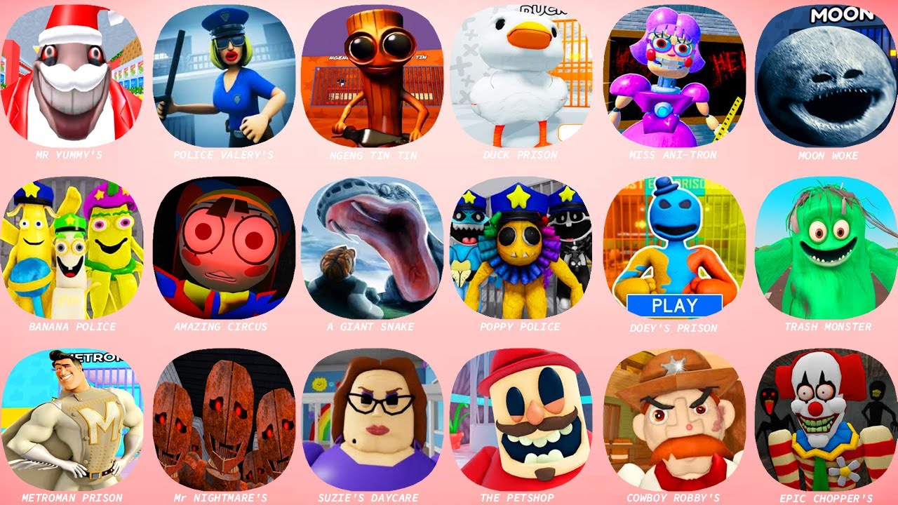 ROBLOX HARD MODE:MR YUMMYS SUPERMARKET,NGENG NGENG NGENG TIN TIN,DUCK PRISON,MISS ANI-TRON,MOON WOKE