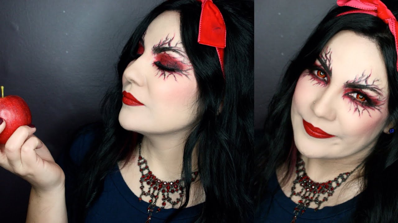 Gothic Snow White Halloween Makeup Tutorial - YouTube