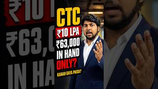 “₹10 LPA Salary but Only ₹63K In Hand? | CTC vs In Hand Salary Explained”