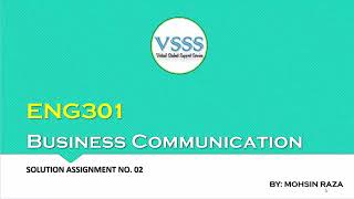 Eng 301 assignment 2 solution spring 2018