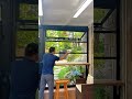 Folding windows with integrated screen system