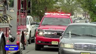 FIREFIGHTERS RESCUE MALE VICTIM FROM HOUSE FIRE ON BRACE AVENUE IN PERTH AMBOY