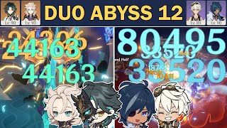 DUO ABYSS 12 Xiao/Albedo & Kaeya/Bennett (9 Stars) | Genshin Impact 2.7