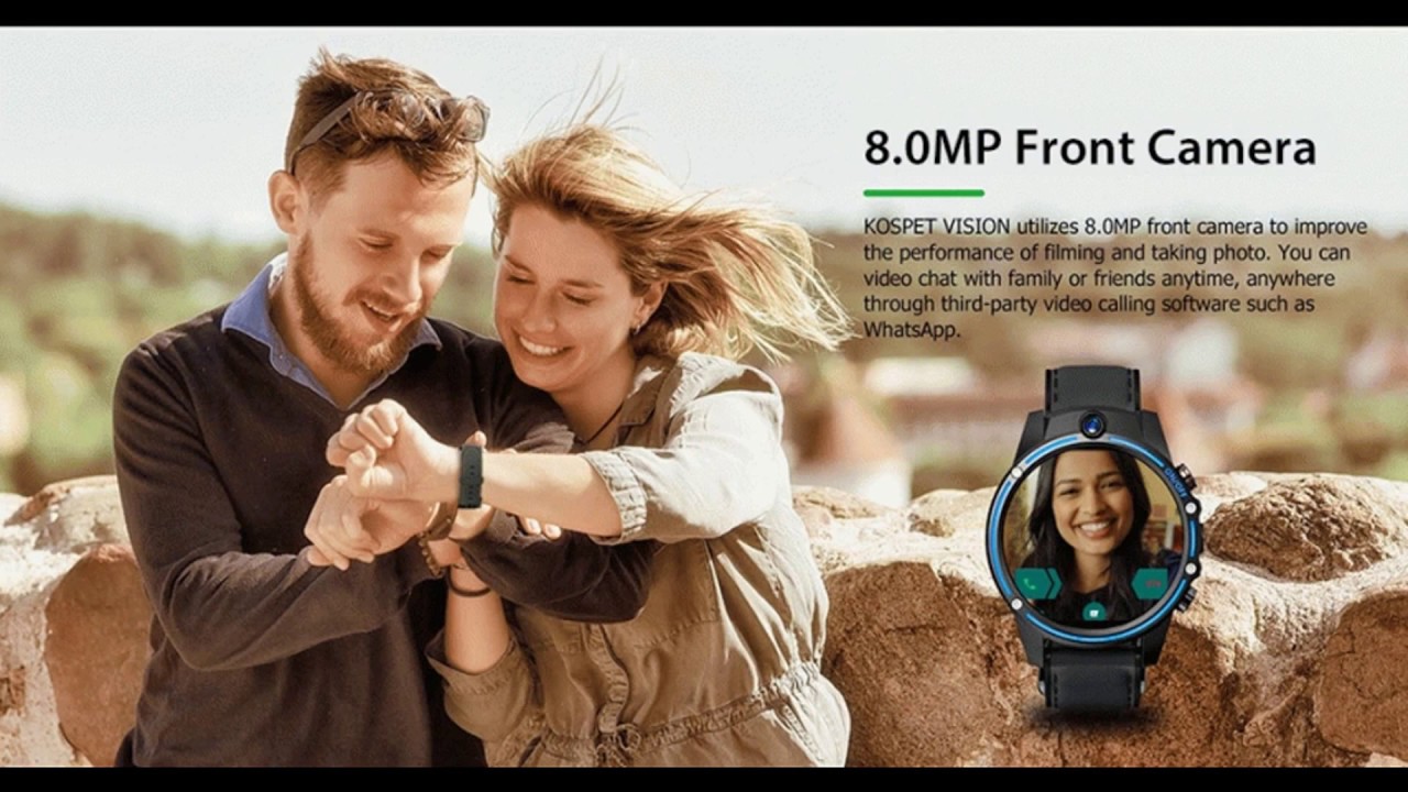 Kospet Vision 4G Dual Camera Smart Watch Main Features