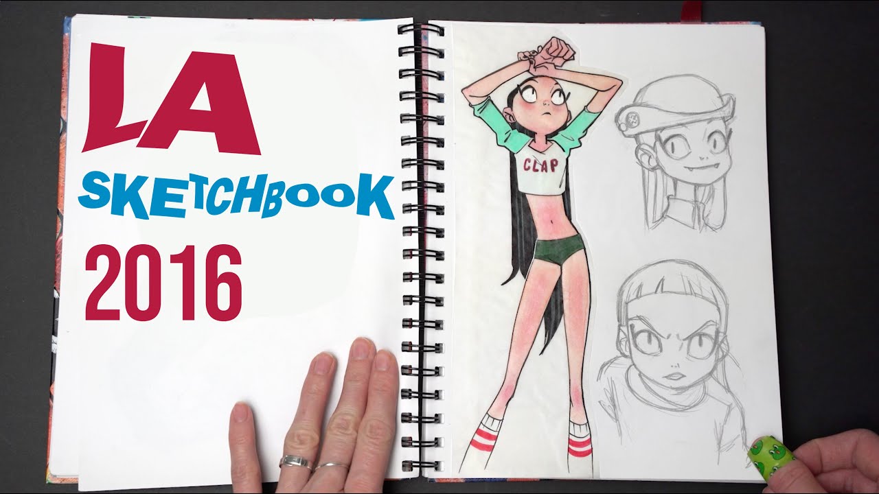 My LA Sketchbook Flip Through / 2016 - YouTube