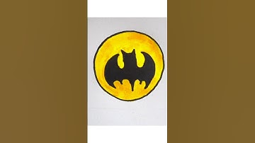 How to Draw Batman symbol | Batman Logo | Avenger symbol