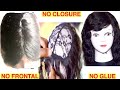 FULL SEW IN NO CLOSURE NO FRONTAL WIG | NEAT CLOSURE METHOD For Bangs / Fringe Hairstyles