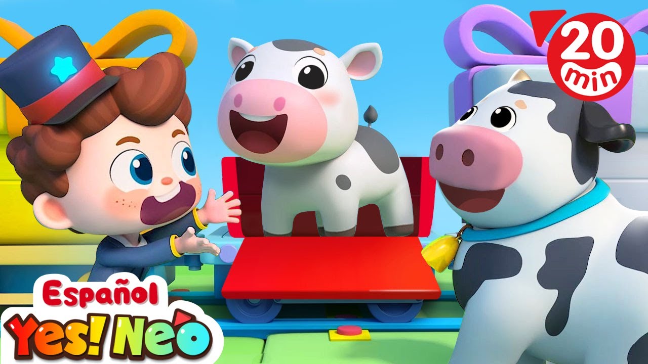 Animales en el Chu Chu Tren | Yes! Neo - Canciones y Caricaturas para Niños