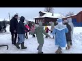 Новый год в деревне Бильдюхино встреча с Дедом Морозом и Снегурочкой 2023