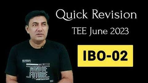 #IBO-02 #Quick Revision #Important Questions and Answers