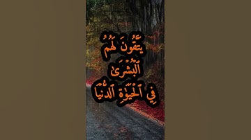 الآيات 62 و 63 و 64 من سورة يونس