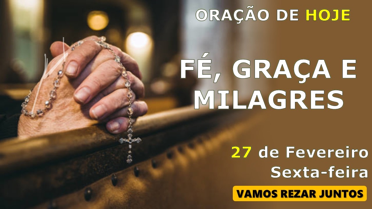 ORAÇÃO PODEROSA DO DIA 🙏 DEUS FARÁ MUITO ALÉM DO QUE VOCÊ IMAGINA | FÉ, GRAÇA E MILAGRES