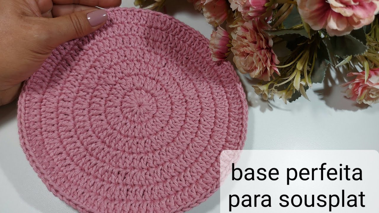 aprenda a fazer a base perfeita  para sousplat e etc