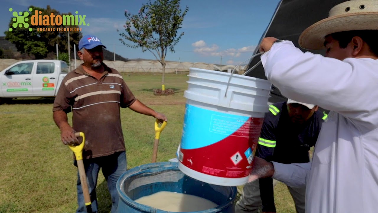 Diatomix Mezclas con fertilizantes y control de Temperatura