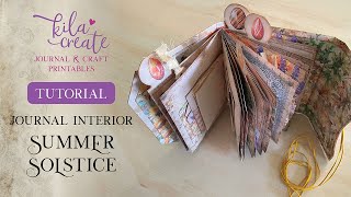 Summer Solstice Journal Interior Tutorial | KILA Create Printables