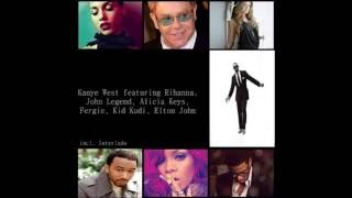 Kanye West - All of the Lights Lyrics (inc. Interlude) feat. Rihanna & co