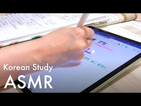 Revisiting My Korean Study Journey: ASMR Language Learning & Note Flipping 📝🇰🇷