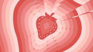 Pastel Red Strawberry Tunnel Loop Background Screensaver