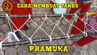 CARA MEMBUAT TANDU PRAMUKA|| DRAG BARD||TALI TEMALI