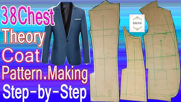 38 Chest Theory coat pattern making | How to make coat pattern simple method | @rmgpm16