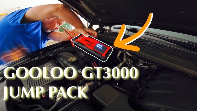 Booster Batterie Voiture GOOLOO 3000A GP3000 12V (9,0L Essences/7