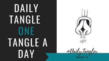Daily Tangle - Pattern  Focus -  Mogollo  | How to draw | #DailyTangler
