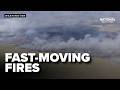 Fast-moving wildfires burn in Georgia, Florida
