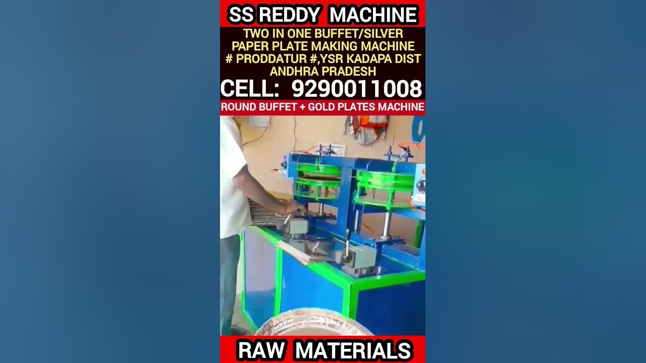 Manufacturers Raw material of paper plate machine semi automatic making machinery types/price