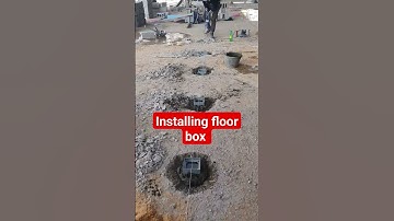 Installing floor box #shorts #viral #video #youtubeshorts @ElectricalWorkCenter